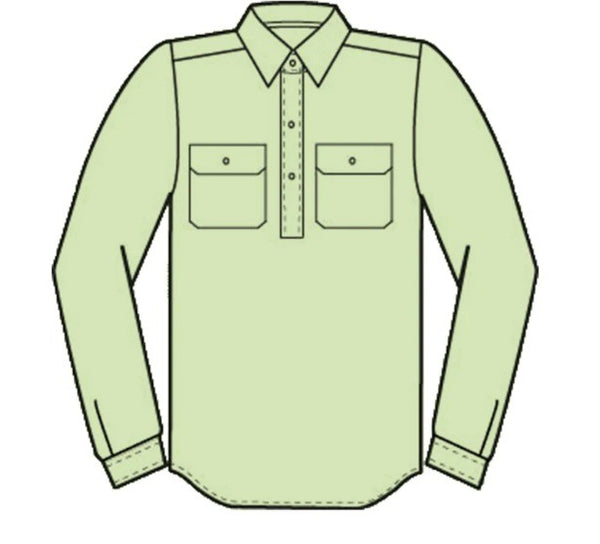 Just Country Boy Lachlan Workshirt Sage