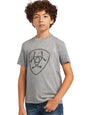 Ariat Boys Rope Shield Tee Athletic Heather