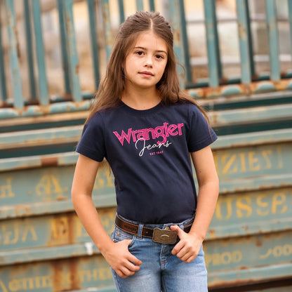 Girl's Maya Short Sleeve Tee - Navy