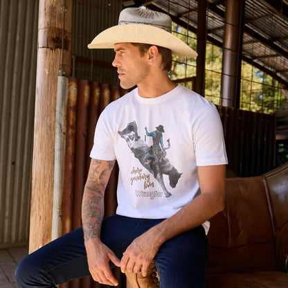 Wrangler Hudson Bangora Straw Hat - Natural/ Coffee