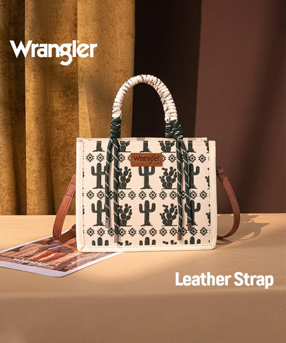 Wrangler Southwestern Rope Handle Bag - Beige