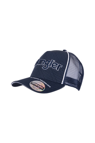 Wrangler Stewart High Profile Trucker Cap Navy Marle