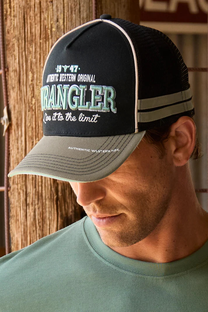 Layton HP Trucker Cap - Black/ Sage