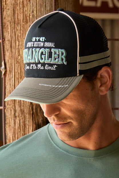 Layton HP Trucker Cap - Black/ Sage