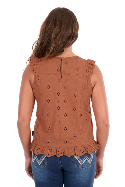 Women's Grace Short Sleeve Blouse - Copper