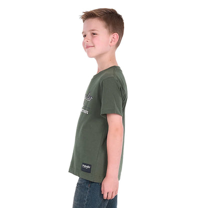 Wrangler Boy's William Short Sleeve Tee - Cypress