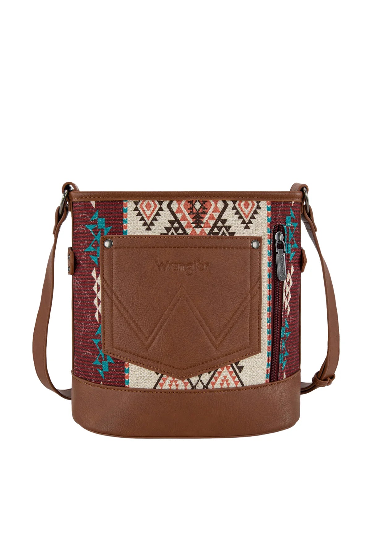 Wrangler Lia Aztec Crossbody Bag - Brown