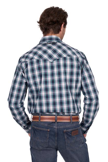 Wrangler Men's Dustin Logo L/S Shirt