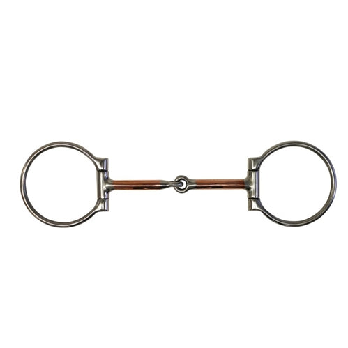 Fortworth Eggbutt Snaffle Bit Copper Mouth - 13cm
