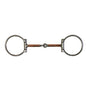 Fortworth Eggbutt Snaffle Bit Copper Mouth - 13cm
