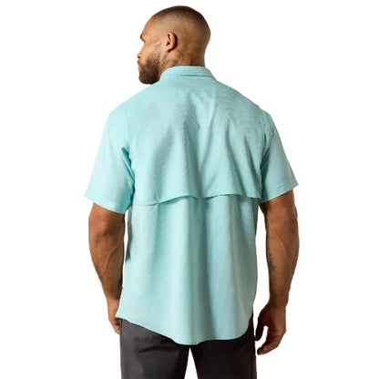 Ariat Men's Rebar Made Tough Venttek Durastretch Short Sleeve Work Shirt Aquarelle