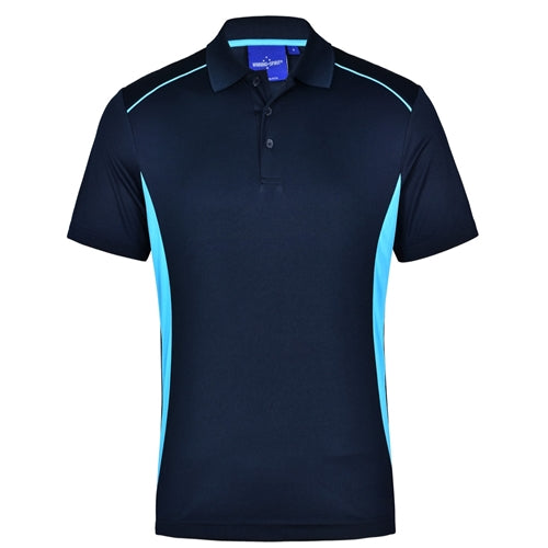 PURSUIT Men's Navy/Aqua Polo