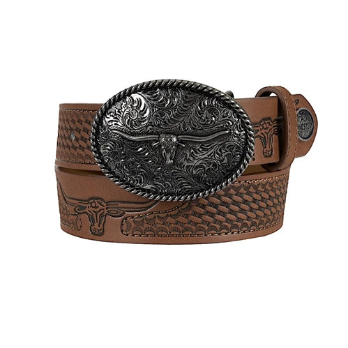 Pure Western Kids Colson Belt - Tan
