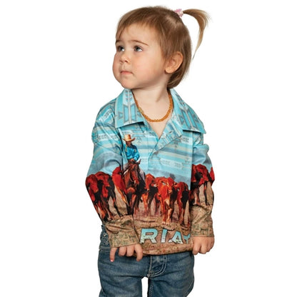 Ariat Kids Fishing Shirt Little Cowgirls