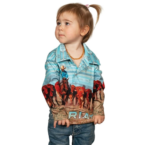 Ariat Kids Fishing Shirt Little Cowgirls