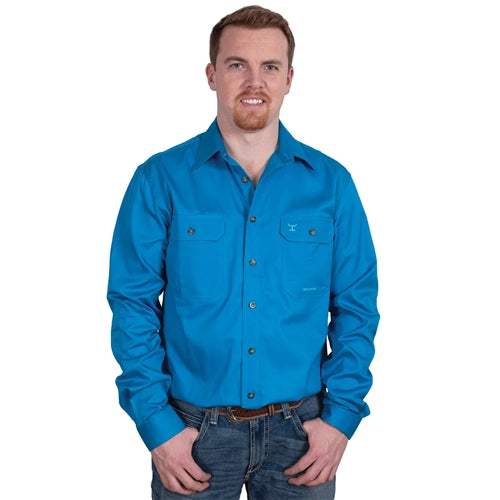 Just Country Evan F/Button Blue Jewel