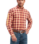Ariat Mens Pro Series Nayel Stretch Fitted Shirt - Tango Red