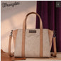 Wrangler "W" Stitch Two Tone Tote/Crossbody