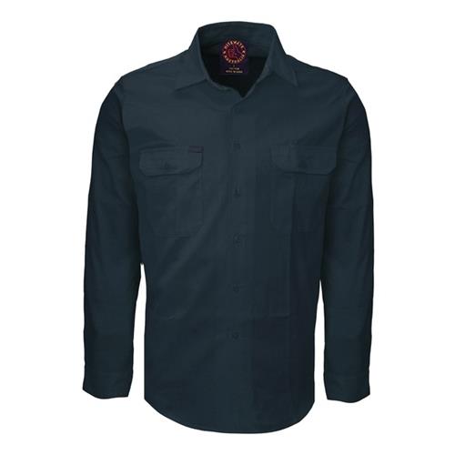 Ritemate Open Front L/S Shirt Bottle