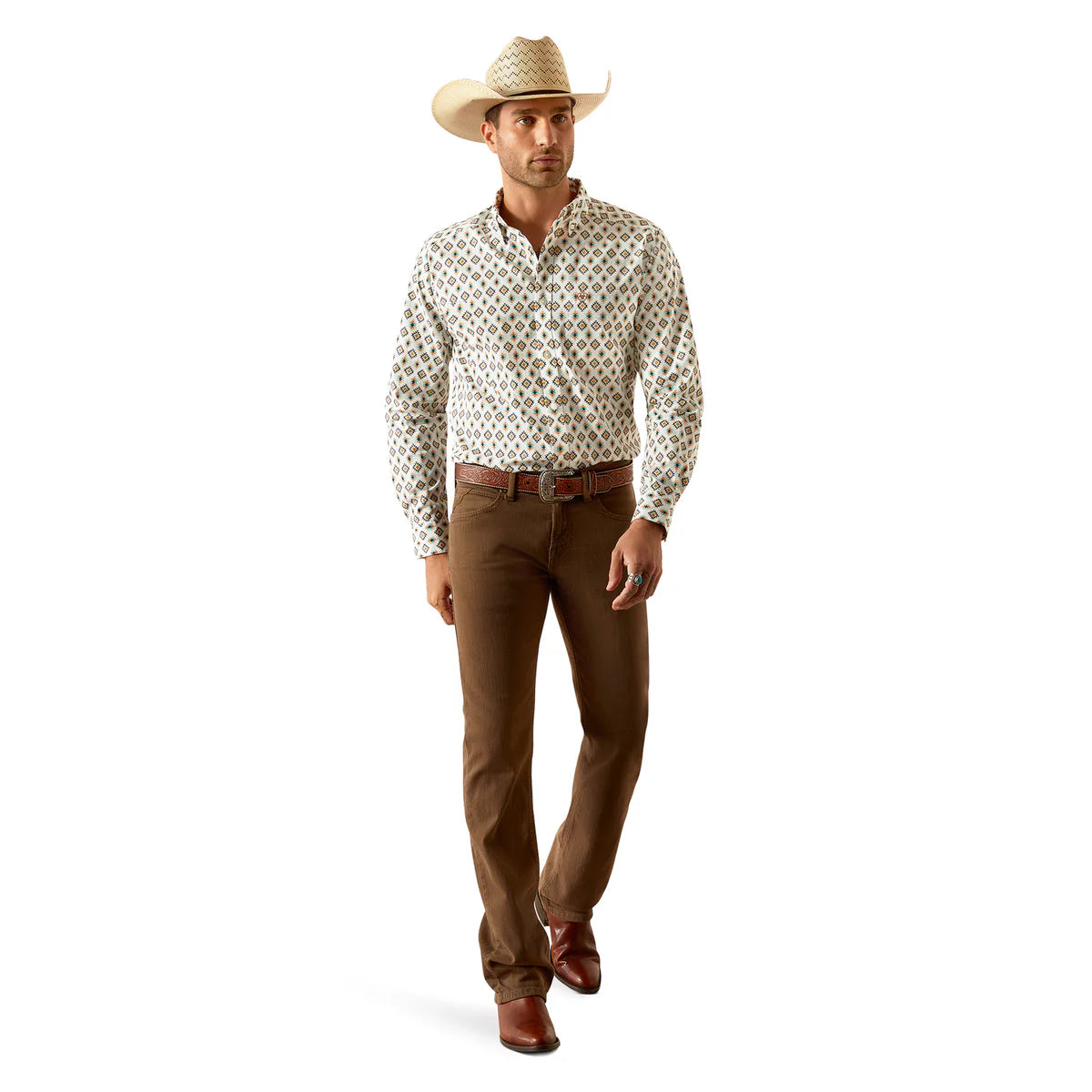 Ariat Men's Judas Fitted L/S Shirt Blue