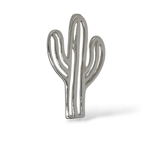 MCJ Sterling Silver Cactus Pendant with chain