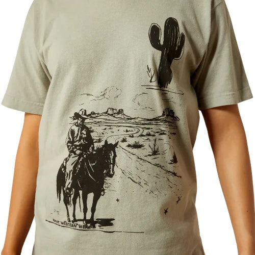 Ariat Women's Ariat Sketchy Cowboy T-Shirt - Vintage Camel