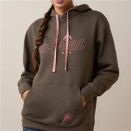 Ariat Womens Hoodie ‘Thunderbird’ Banyan Bark