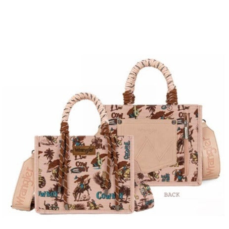 Wrangler Rodeo Print Crossbody Bag - Pink