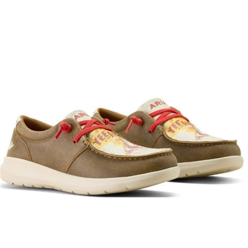Ariat Women's Hilo Sendero Brown Bomber / YEEHAW Print