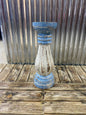 Hand Carved Timber Candles - Blue