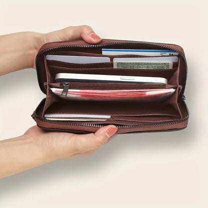 Boho-Chic RFID Blocking Women’s Wallet - Khaki
