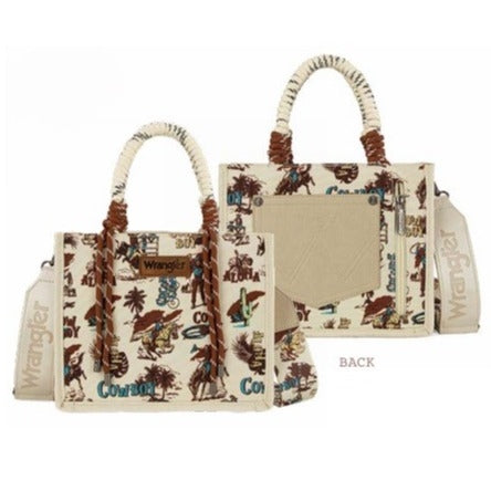 Wrangler Rodeo Print Crossbody Bag - Natural