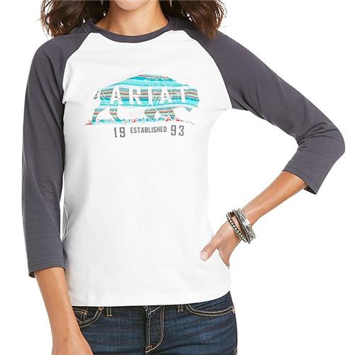 Ariat Womens Real Plains 3/4 Sleeve