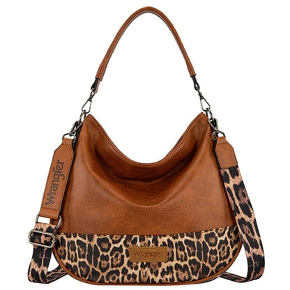 Wrangler Animal Print Slouch Bag - Leopard