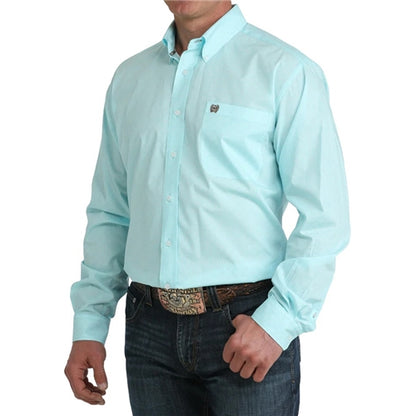 Cinch Aqua Pattern Men's Shirt