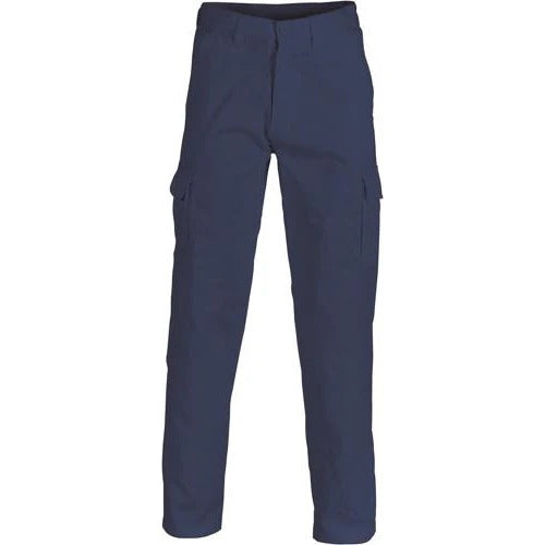 DNC Cotton Drill Cargo Pants - Navy