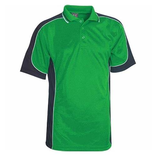 Be Seen Polo EmeraldBlack/White