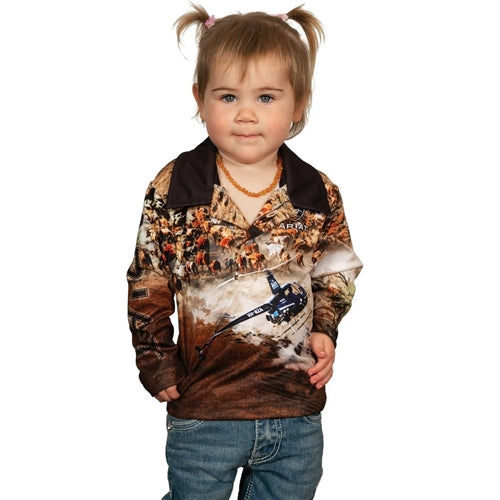 Ariat KIDS Fishing Shirt Helimustering
