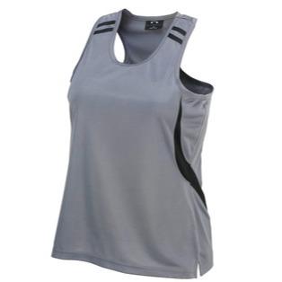 Ladies Flash Singlet  Grey