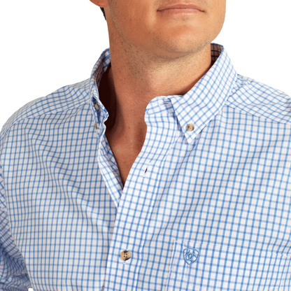 Ariat Pro Series Cliff Classic Fit Shirt - Light Blue