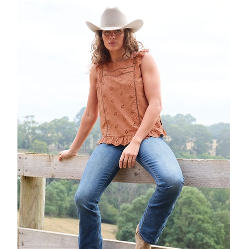 Women's Grace Short Sleeve Blouse - Copper