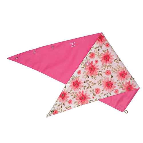 Just Country Carlee Double Sided Scarf White Gerberas / Rose