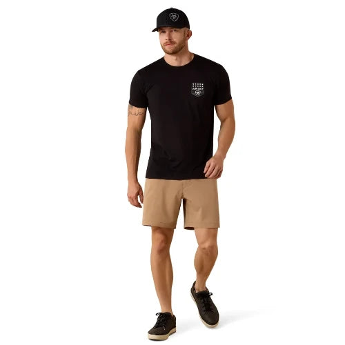 Ariat Men's Ariat Stripe Patriotic Badge T-Shirt - Black