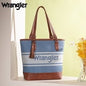 Wrangler Logo Waxed Canvas Tote - Jean