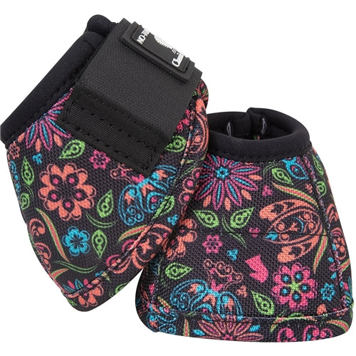 CLASSIC EQUINE NO-TURN BELL BOOTS Neon Flowers