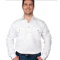Just Country Cameron Men's Work shirt - White