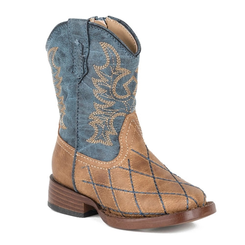 Roper Square Toe Crosscut Navy