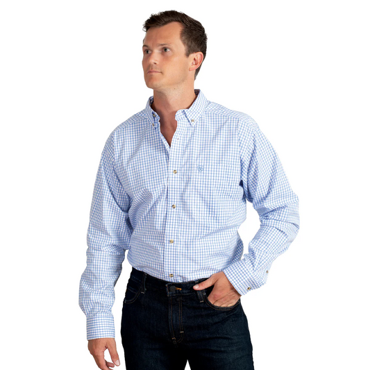 Ariat Pro Series Cliff Classic Fit Shirt - Light Blue
