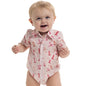 Just Country Frankie Short Sleeve Full Button Jumpsuit Baby Pink Boots