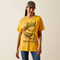 Ariat Ladie's Scorpion Script Short Sleeve Tee - Mustard